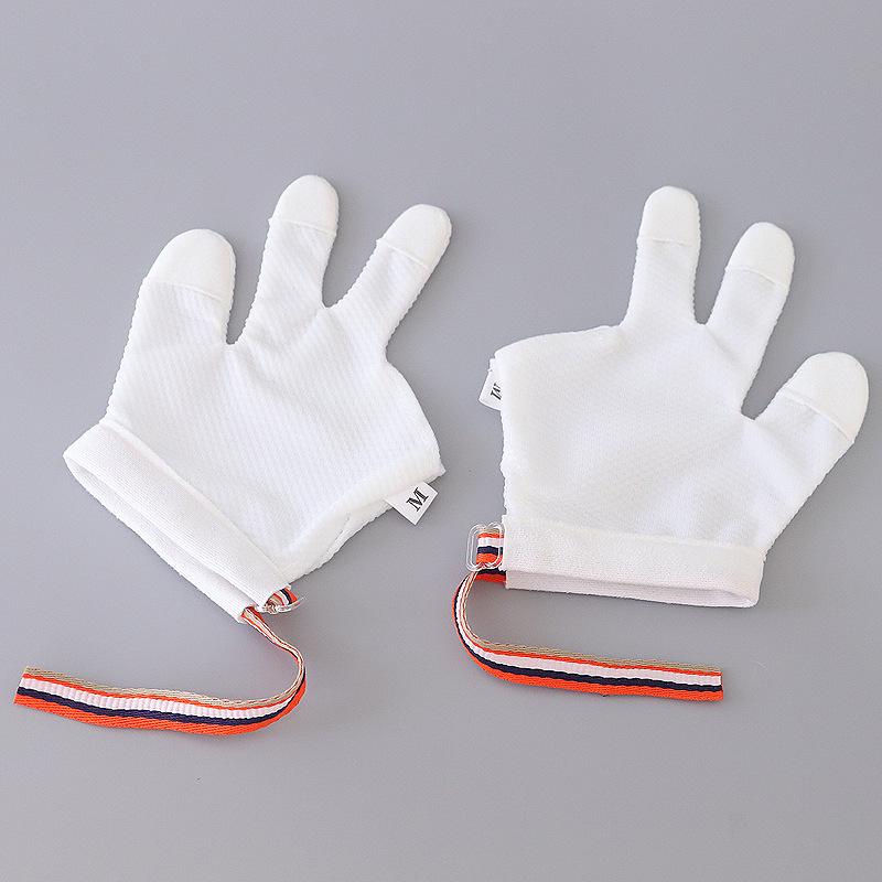 Children's Anti-Biting Gloves for Thumb, Index, Middle, and Ring Fingers - Baby Nail-Biting and Hand-Sucking Prevention.
