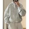 Women Zip Up Hooded Sweatshirt Jacket Korean Casual Embroidery Letter Oversized Cropped Hoodie Long Sleeve Sport Outerwear