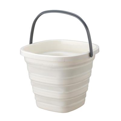 Daiya Flaundry Folding Soaking Compact Comes with for Car Disaster 058134 Bucket, Bucket, 10L, Wash, Storage, Portable, S-Hook Hanging, Tub, Washing,