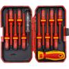 1000V Insulated Screwdriver Set Professional Electrical Kit S2 Steel Magnetic Phillips Slotted Pozidriv Torx Bits Voltage Tester