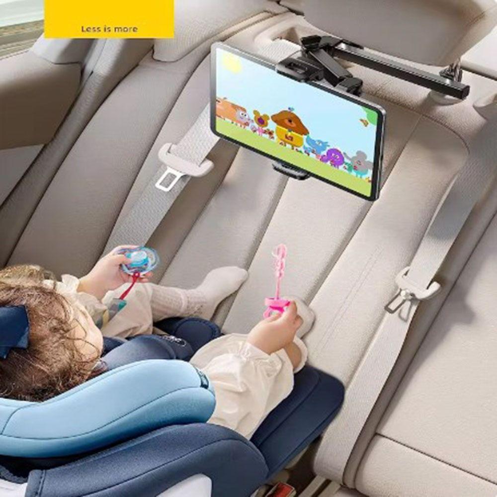 Telescopic Car Back Seat Stand Bracket Car Rear Pillow Phone Holder Car Headrest Tablet Holder Pad