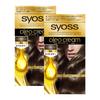 Syoss Oleo Cream Gray Hair 3A Noble Set X 2 Bonus At Dye, Ash, 2-Pack [Quasi-drug] (50g + 50g) + (Salon-Quality Home)