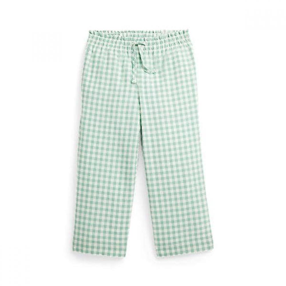 Polo Kids Girl 2 6y Gingham Crop Cotton Madras Pants Cwpopntr4g20063999 5