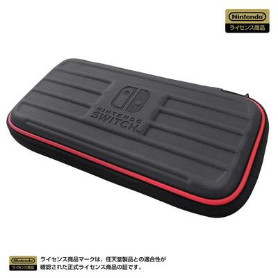 Lizenzierte robuste Tasche für Nintendo Switch Lite, Schwarz x Rot, mit Nintendo Switch [Nintendo-Produkt] [Kompatibel mit Lite]