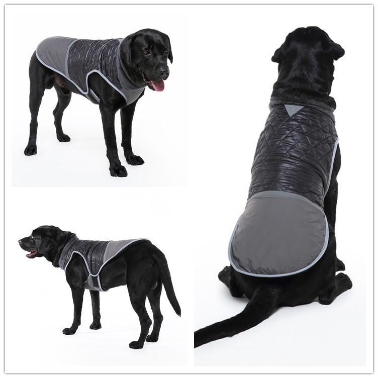 Meiqi Reflective Winter Jacket for Large Dogs - Pet Coat for Shiba Inu & Golden Retriever