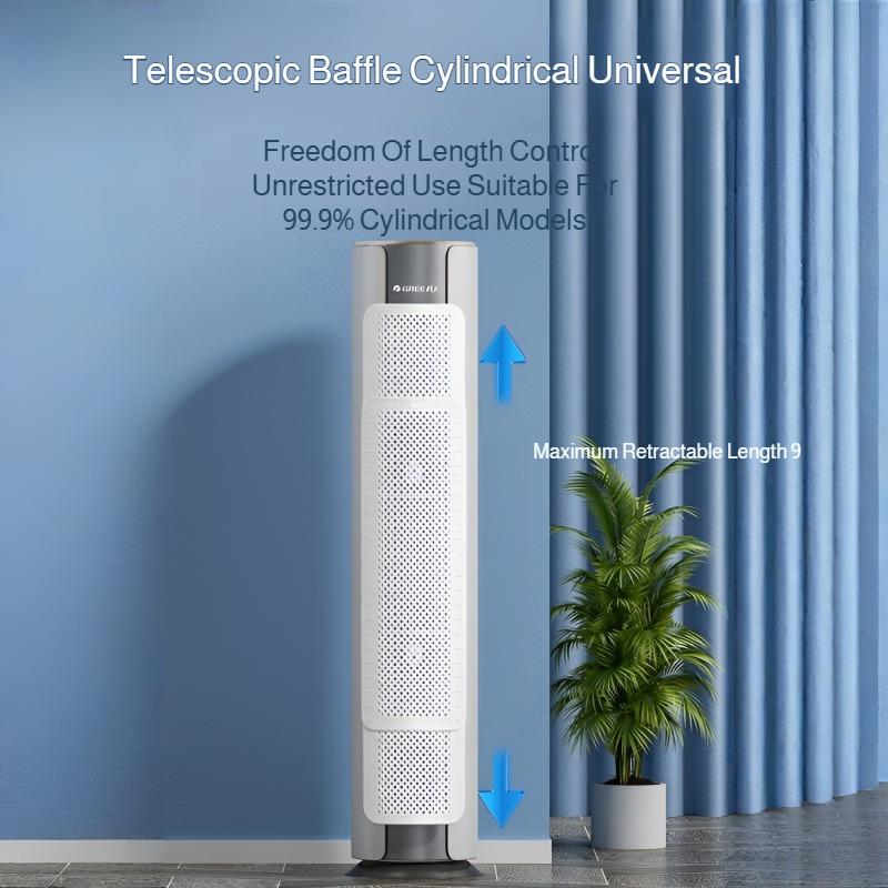 Cabinet Air Conditioner Wind Shield Free Retractable Air Outlet Anti-direct Blowing Baffle Wind Shield Retractable Vertical