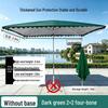 Heavy-Duty Dark Green Square Outdoor Sunshade Umbrella