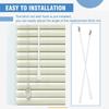 2Pcs Blind Wand Replacement 12 Inch Fiberglass Tilt Rod with Comfort Handle for Most Venetian Blinds Plug-in No Tools Needed