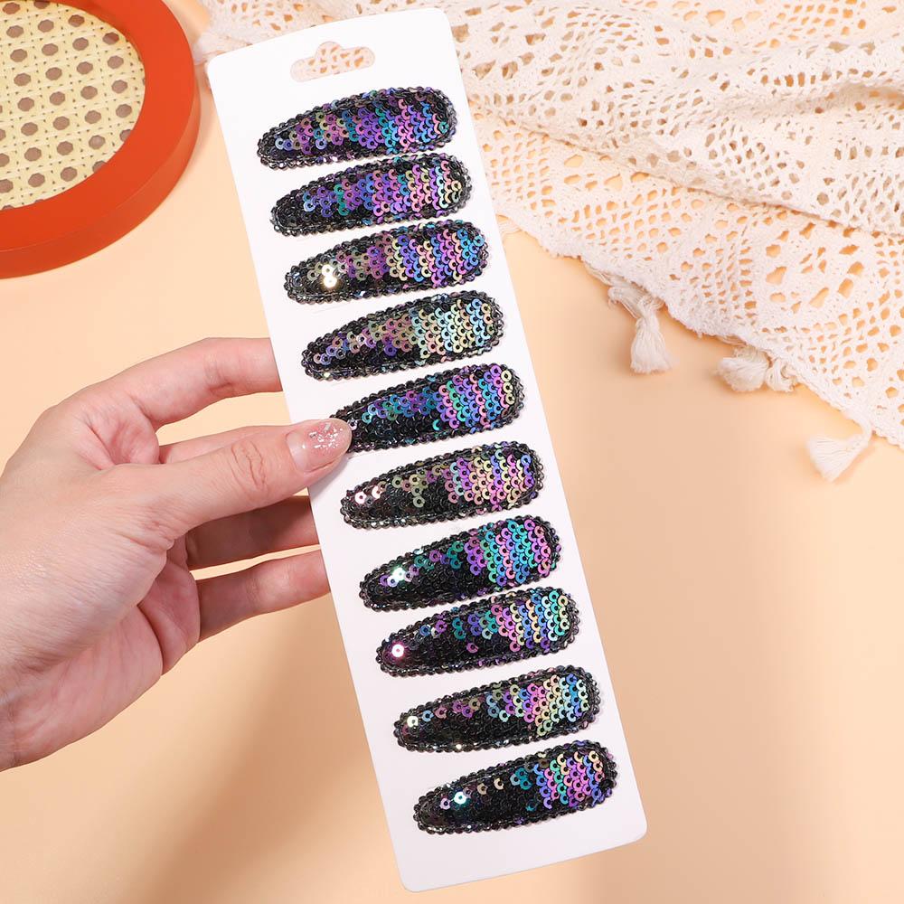 10Pcs/Set Korean Party Sequins BB Clips Hair Clips for Kids Handmade Hairpins Barrettes Headwear Girls Baby Hair Accessories