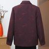Women's Jacquard Lapel Jacket - Spring/Autumn 2026 Plus Size for Middle-Aged & Elderly Women