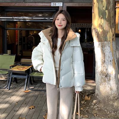 Modische und warme kurze dicke Baumwolljacke für Damen für den Winter