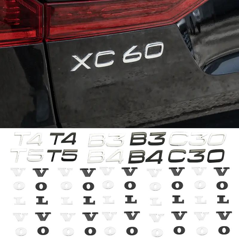 Car Trunk Logo Sticker Decoration Accessories For Volvo Rdesign Polestar AWD S60 S60L XC60 XC90 CX40 V60 S80 S80L B6 B8 T8 D8 B5