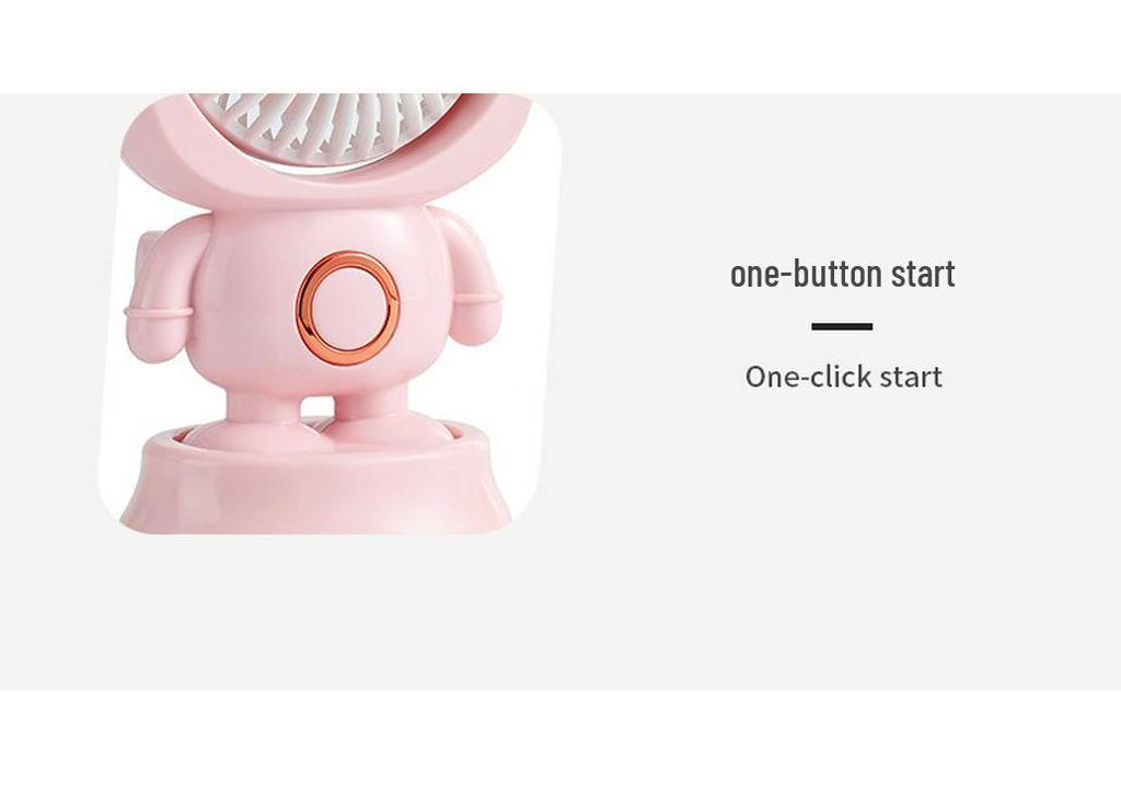 Portable USB Mini Desktop Fan - Rechargeable, Compact Electric Fan for Students & Office