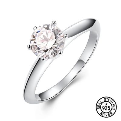 925 Sterling Silber Hochzeit Solitär Ewigkeit Ringe Für Frauen Romantische Geschenk Liebe Koreanische Design Zubehör Schmuck