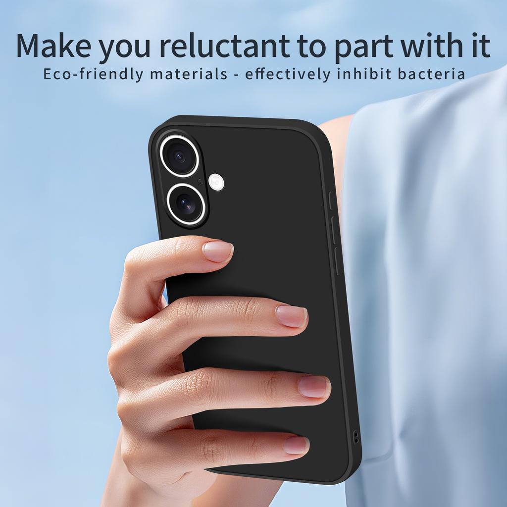 For iPhone 16 Case MOFI Skin Touch Soft TPU Protective Phone Cover