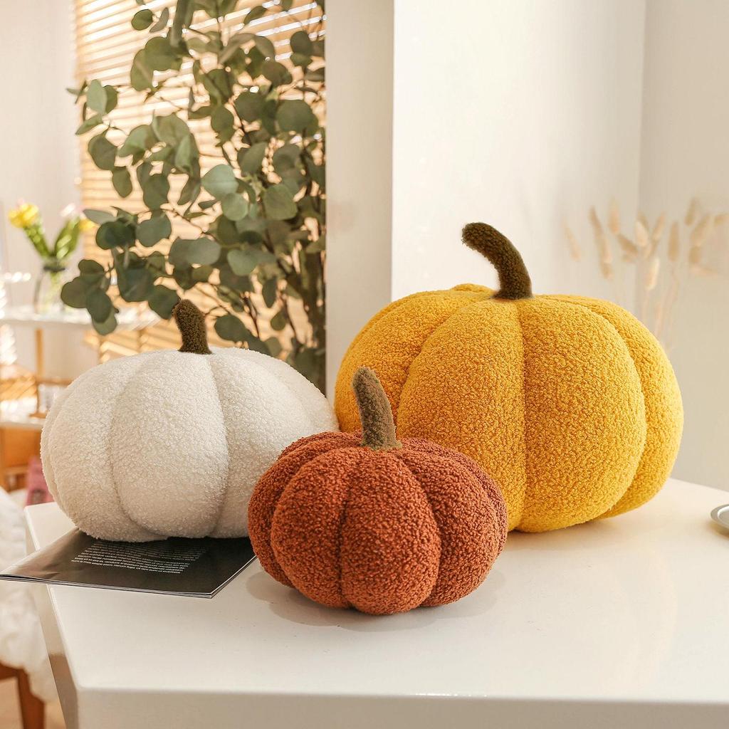 Plush Pumpkin Pillow Cushion - Halloween Children's Gift & Sofa Backrest