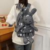 Schoolbag1011 Backpack Personalized Cute Rabbit Doll New Backpack Lightweight College Bag