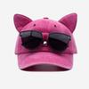 Breathable Cat Ears Baseball Cap Cute Sun Protection Cap Simple Duck Tongue Cap  Casual Wear