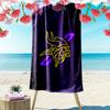 Minnesota Vikings Print Beach Towel, Large Soft Quick Dry Towel for Beach Camping Swimming