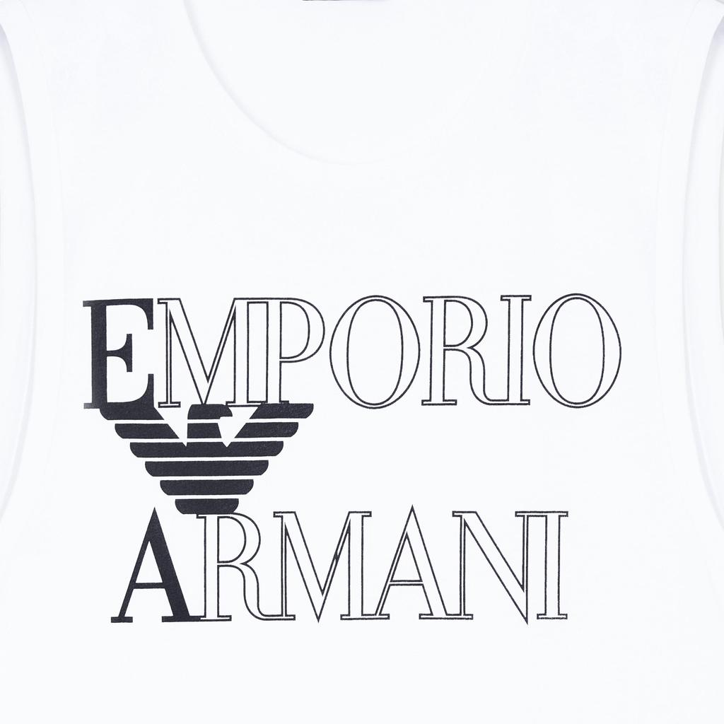 Emporio Armani Cotton Logo Print Round Neck Sleeveless Vest Men Tops EM000572-AF20434-U0002