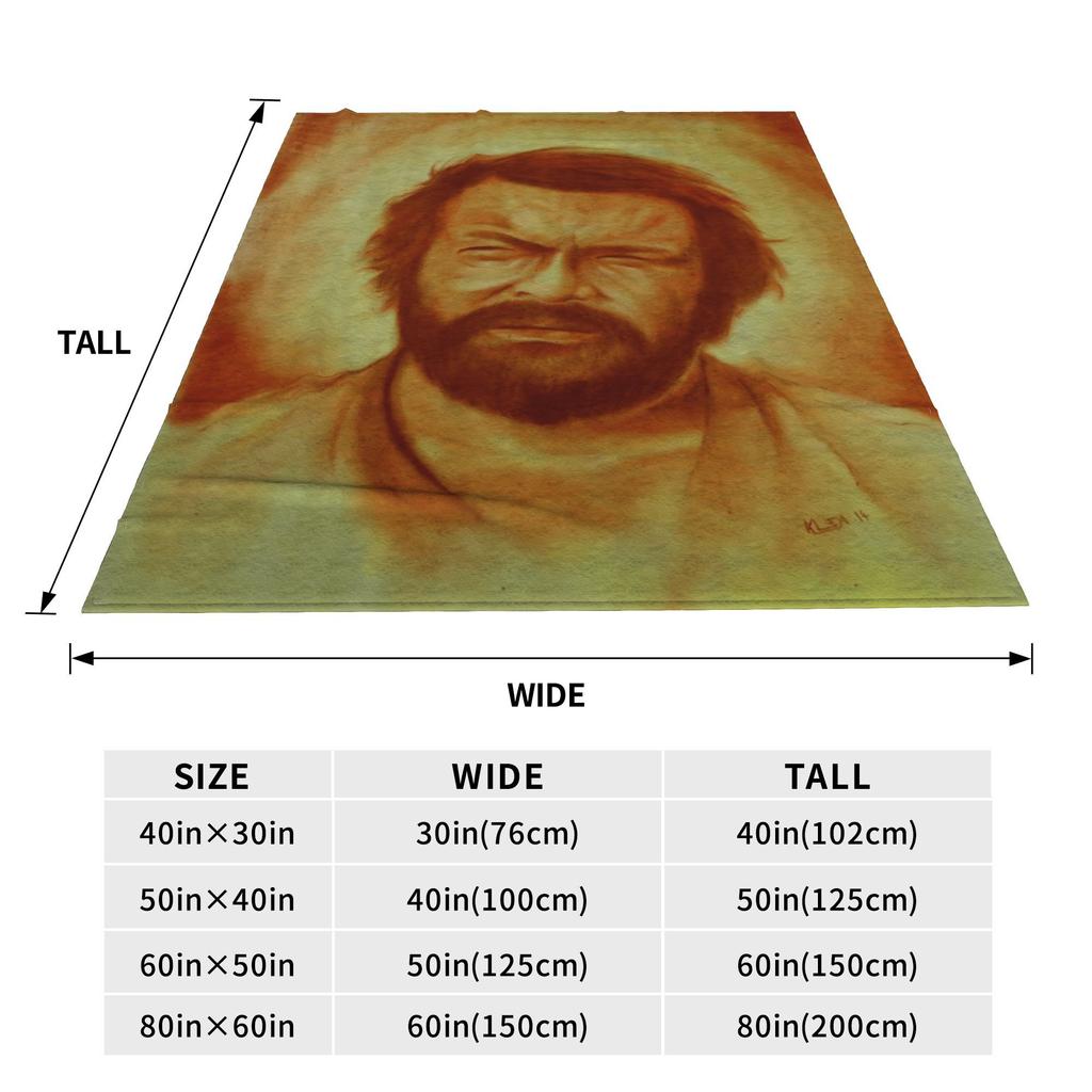 Bud Spencer Carlo Pedersoli Throw Blanket Flannel Bedspread For Home Decor Novelty Sofa Bed Cover