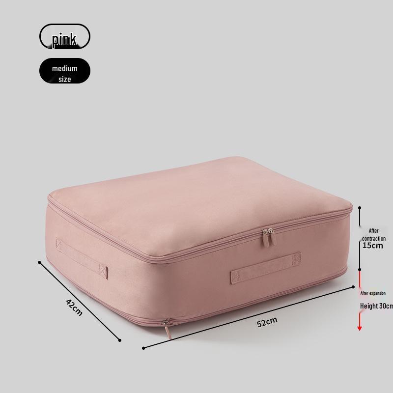 Large Capacity Compressible Storage Bag for Quilts and Jackets