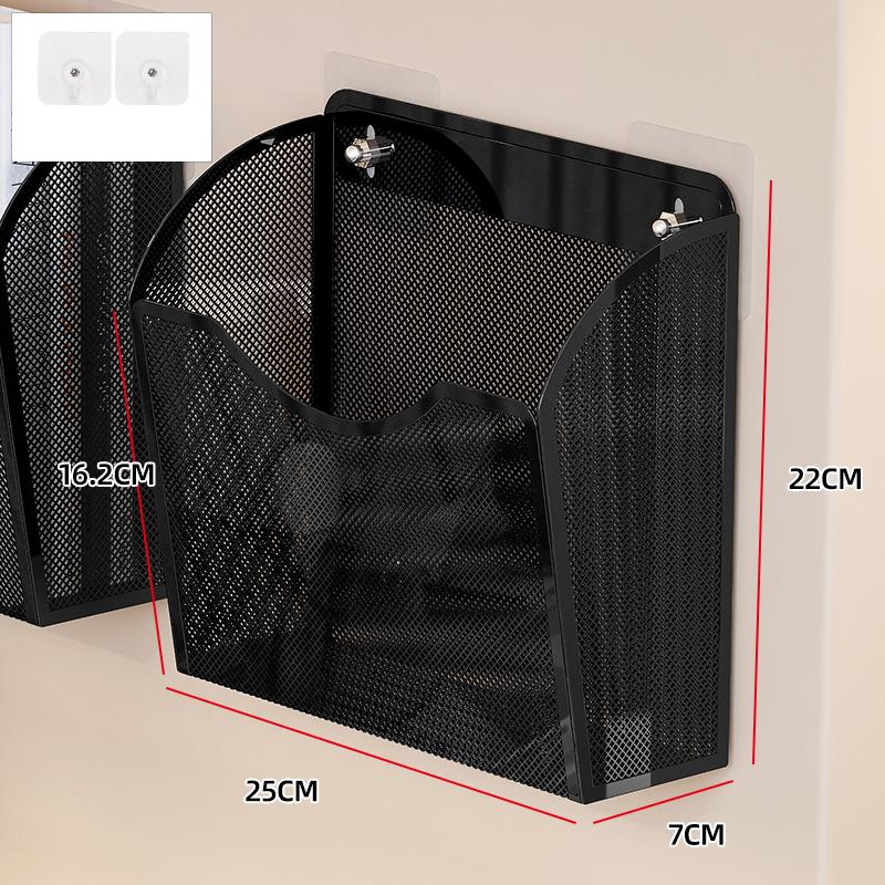 Wall File OrganizerHanging Kids Bookshelf Organizer Mesh Pockets Magazine Storage Rack Office Living Room Kitchen Bathroom Rack 13570₽