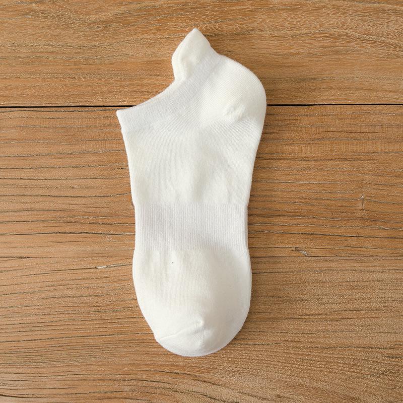 Men's Summer Breathable Low-Cut Anti-Odor Socks - Moisture-Wicking, Sweat-Absorbent, Solid Color