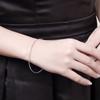 RUI RUI YU Women Bracelet Copper Plated Silver Simple Classic Style Single Circle Bracelet
