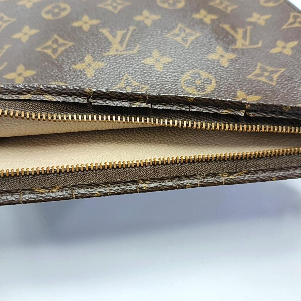 [Gebraucht] Kulturtasche 26 Klassisches Monogramm Canvas und Leder Waschtasche - Gut #Y1SEC4