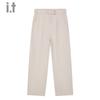 :CHOCOOLATE Cotton Casual Loose-Fit Pants