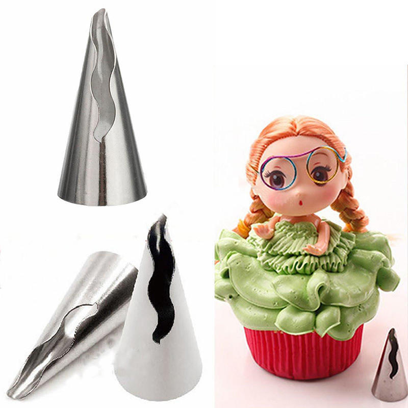 Dolls Dress Korean Bobbi Ruffle Icing Piping Tips Stainless (7 Pcs Lot)