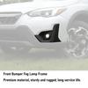 Car Front Bumper Fog Lamp Frame Trim Black Fog Light Decoration Cover for Crosstrek 2025-2025 Second Generation Facelift
