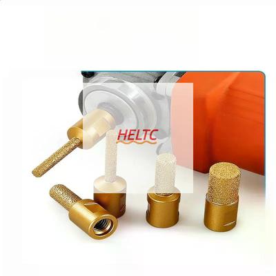 1Pcs Round Shank Vacuum Brazed Burr Rotary Grinding Head For Angle Grinder High Efficiency Edges Trimming And Grooving Tool