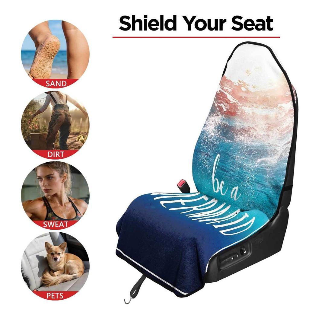 Universal Gym Workout Car Seat Protector Towel - All-Season Front Cover