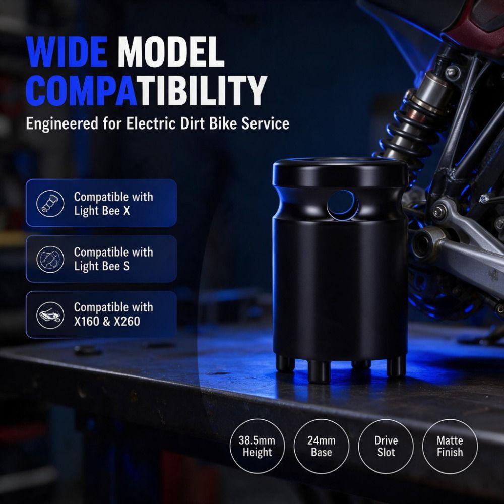 Black Lock Nut Socket 4 Pin Center Axle Socket Swingarm Lock Nut Tool  Electric Dirt Bike Repair