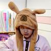 Net Celebrity Capybara Ear-Moving Plush Hat - Cute, Warm, and Neck-Protecting for Autumn and Winter