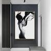 Czarno-biały plakat z nagą kobietą Abstrakcyjna sztuka ścienna Obraz na płótnie Nordic Print Obrazy ścienne do salonu Nowoczesny wystrój domu