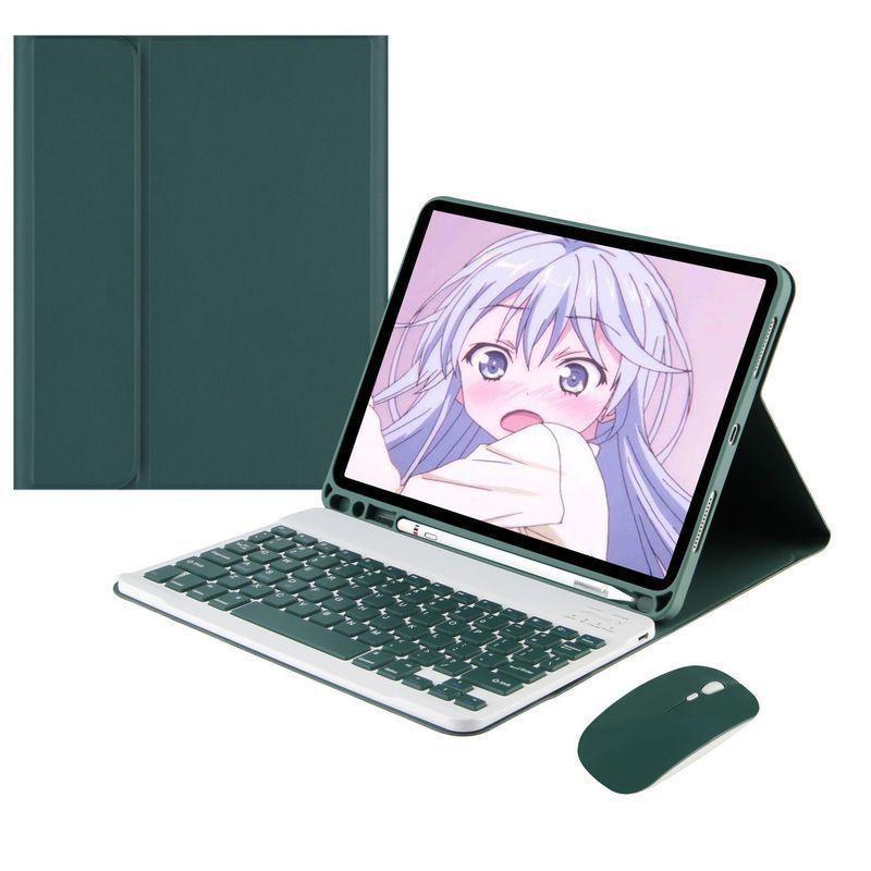 Galaxy Tab S6 Lite A9 Plus Tablet Case With Magnetic Pen Slot Stand Bluetooth Keyboard Mouse Combo
