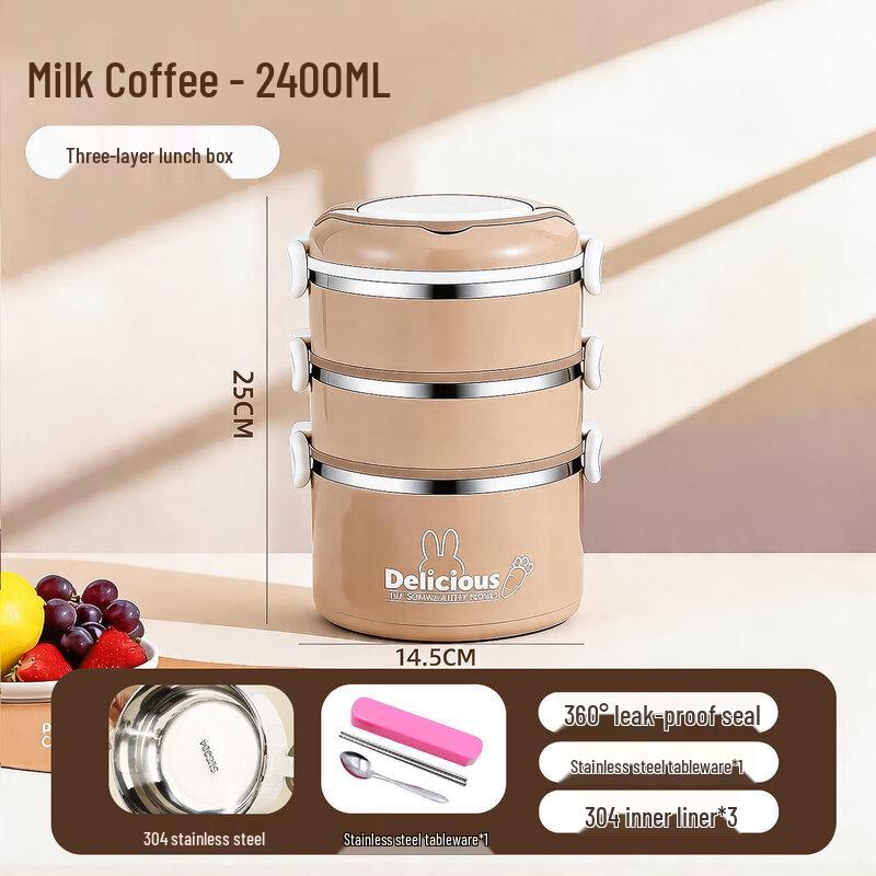 Multi-layer Stainless Steel Insulated Bento Box