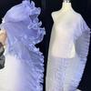 30cm Width Gradient Organza Fabric Water-Shimmer Effect Wedding Dress Material  DIY Sewing