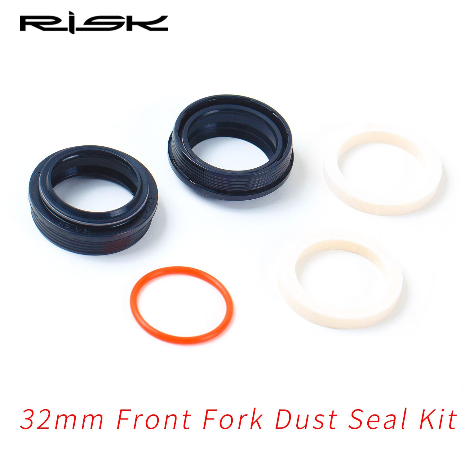 Risk Front Fork Dust Sealed Parts 32 34 35 36mm Bike Bicycle Suspension Front Fork Dust Sealing Ring Repair Parts Accessories RA146 32mm