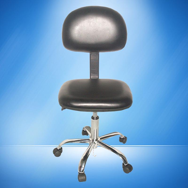 Anti-static PU Leather Swivel Office Chair - Dust-free Workshop Stool No