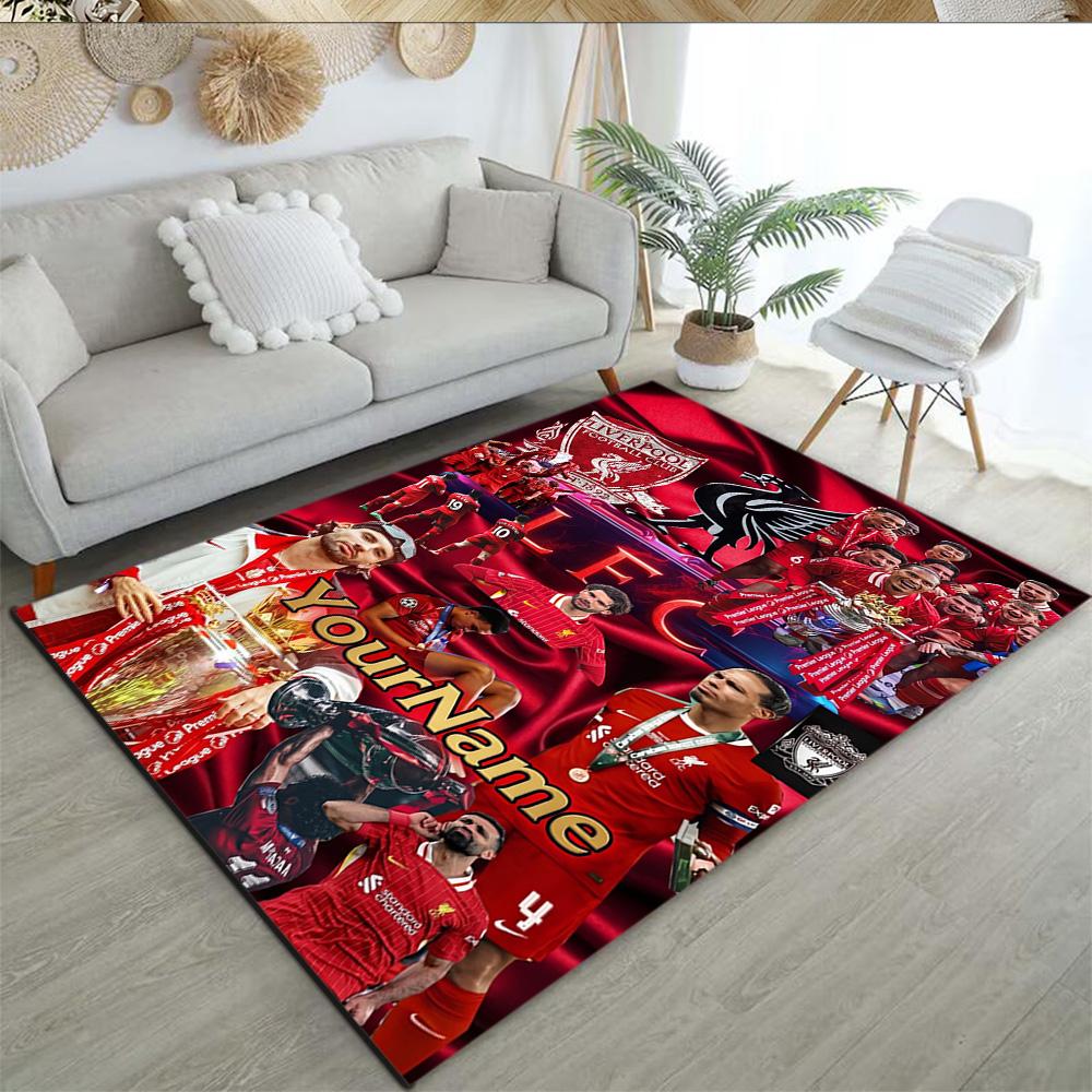 Liverpool Customize Text Area Rug Suitable for Decorate Room Outdoor Kitchen Bedrooms Antislip Carpet Office Home Decor