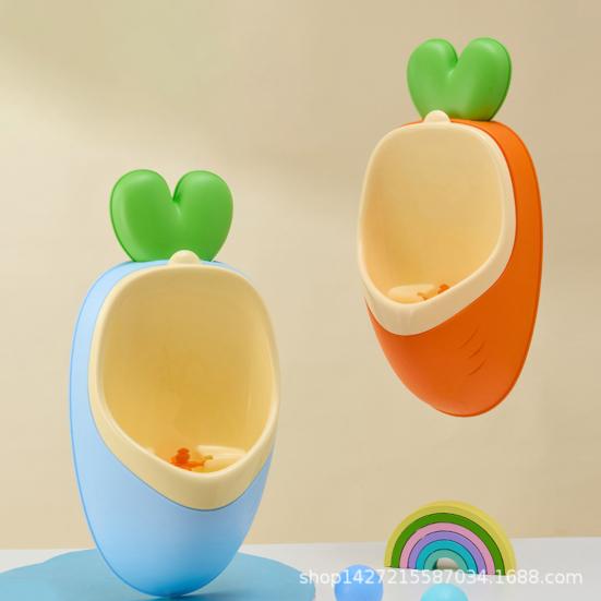 Boy Urinal Potty Detachable Design Carrot Shape Interactive Learning Toddler Training