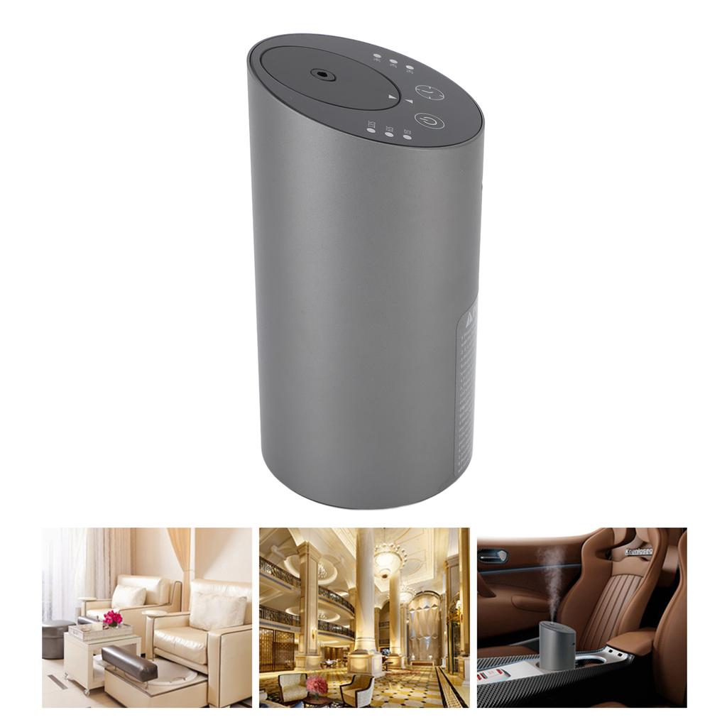 Car Aromatherapy Diffuser with Timer Low Noise Anti Leakage Aluminum Alloy Portable Waterless Car Diffuser for Bedroom office