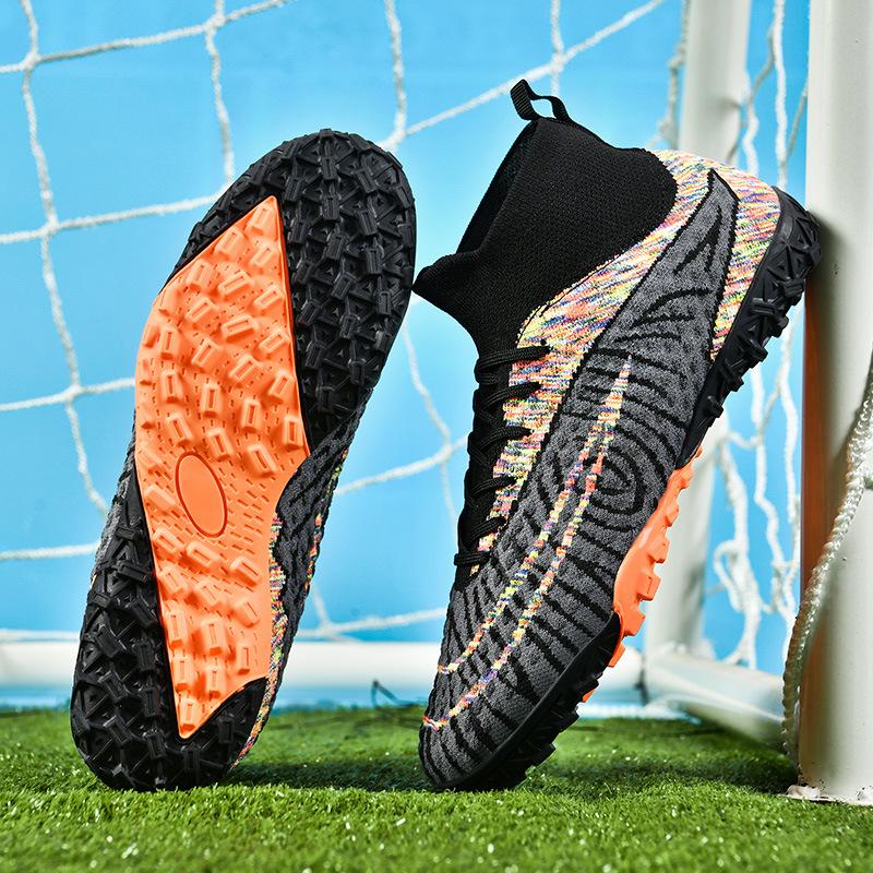 

Assassin football shoes men s and women s high-top AG long nails broken nails teenagers and children s wear-resistant training large-size sports shoes 45