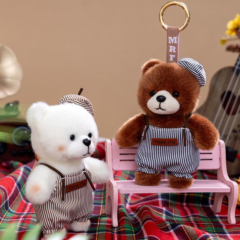 2026 Painter Bear Plush Keychain - Cute Mini Bear Pendant Toy Gift