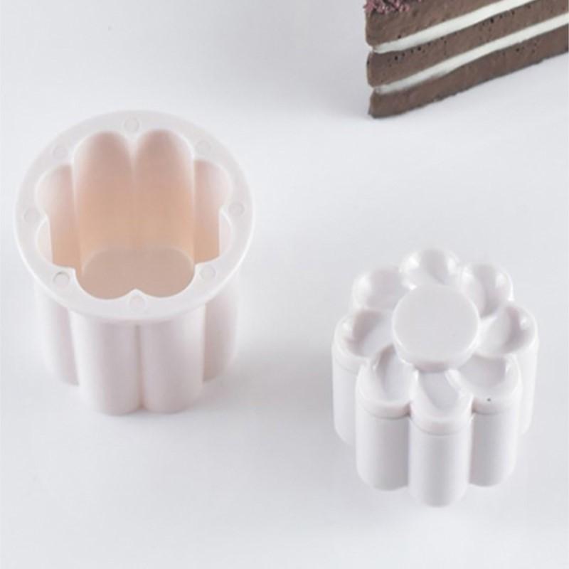 2 Pcs New And High Quality Floral Cookie Fondant Cutter Flip Sugar Cookie Cookie Cookie Mold Home Kitchen Pastry Baking Tools