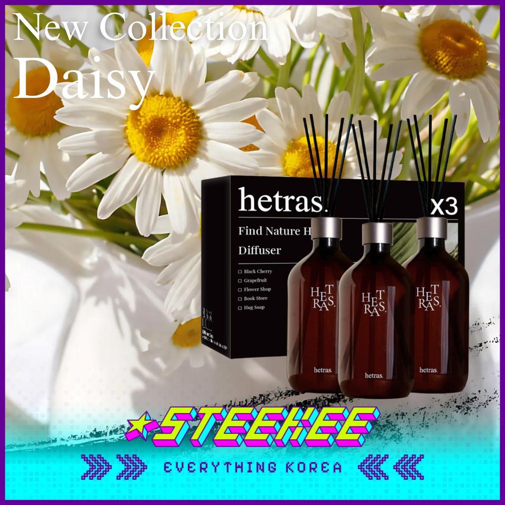 Hetras Premium Diffuser Home Fragrance Set of 3 1500ml by Steekee Korea 3050